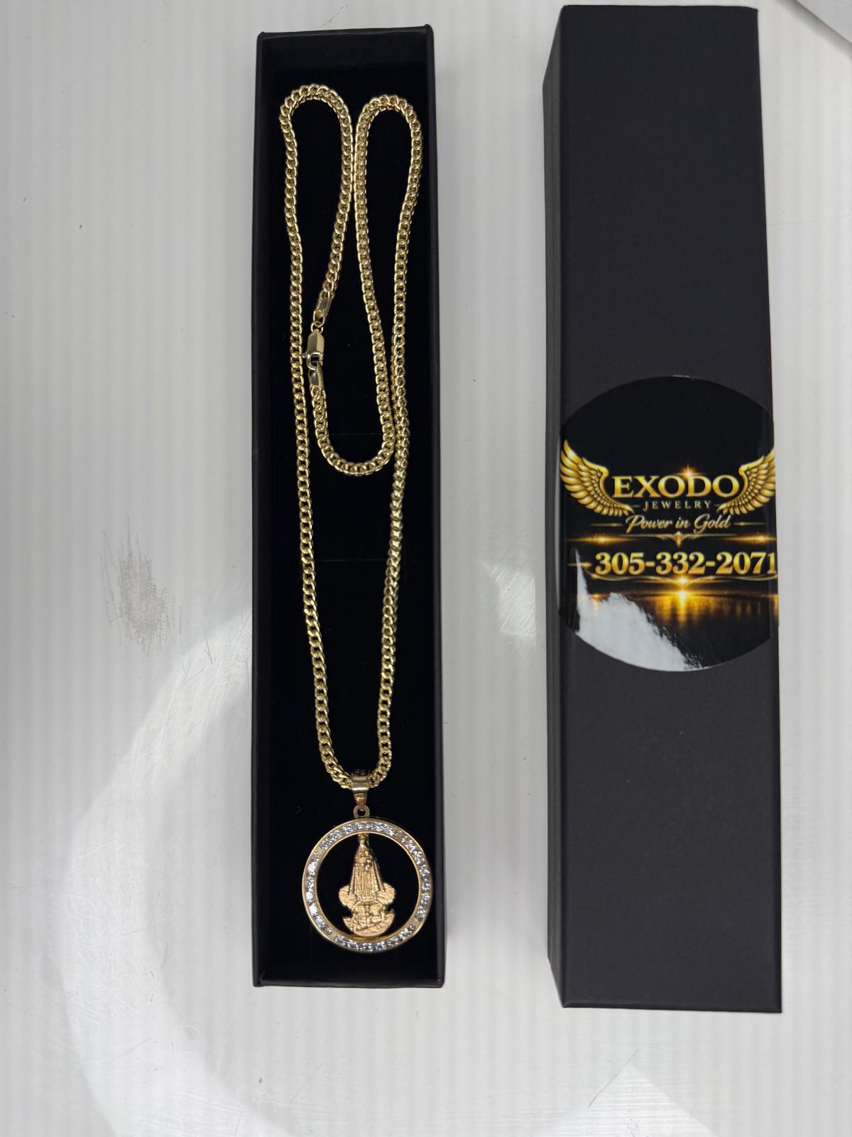 cadena  franco con Dije Religioso Premium – Éxodo Jewelry