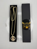 Cadena de Oro Tipo Soga con Dije Religioso Premium – Éxodo Jewelry 10 kilates